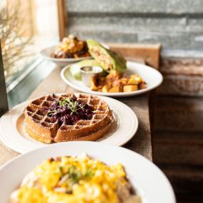 Rise and shine with the best breakfast in town at Tipsy Chicken Kitchen & Cocktails.