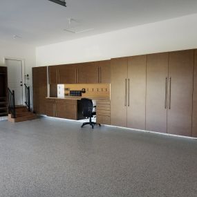 Garage Storage, Garage Office, and Epoxy Floor - Irvington, NY