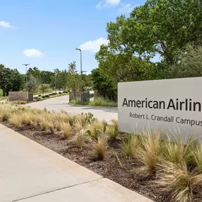 Entrance to American Airlines Corporate Headquarters across the highway