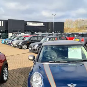 Cars at the MINI Tyneside dealership