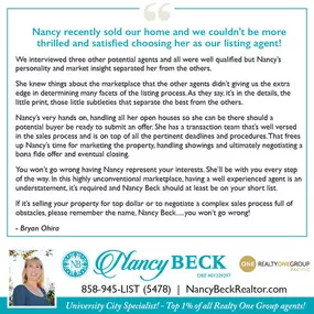 Bild von Nancy Beck, Realty ONE Group Pacific - University City Real Estate Agent