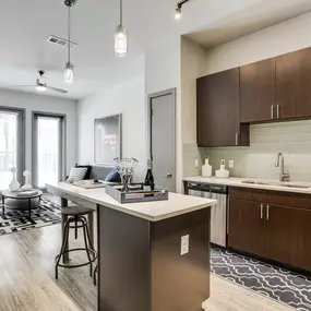 Kitchen and Living Room