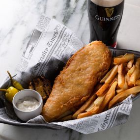 Enjoy Fish and Chips at The Long Room in Times Square