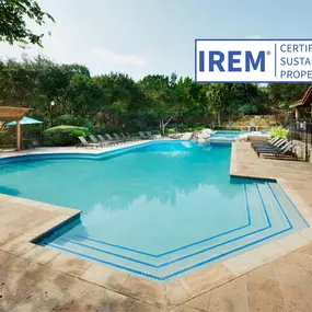 Camden Gaines Ranch apartments in Austin, TX is an IREM Certified Sustainable Property