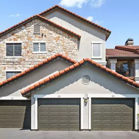 Private single-car garages at Camden Gaines Ranch