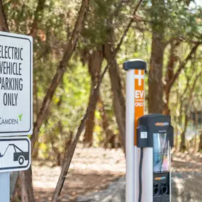 Electric vehicle charging station onsite at Camden Gaines Ranch