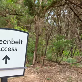 On-site, direct access to Greenbelt Trails at Camden Gaines Ranch in Austin, TX