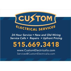 From simple repair calls to whole house rewires.  Custom Electrical Services is here for all your electrical needs.  Our electricians posses years of experience and on the job training.  Additionally they are background checked and drug tested for your safety.  Rest assured our team has qualified electricians to tackle any size project.  From the simplest of projects to the most lavish we are here to help you every step of the way.