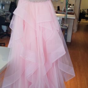 We offer a large variety of quality clothing modification services, including prom dresses!