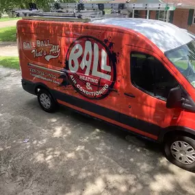 Ball Heating, Cooling, Plumbing & Electrical work van