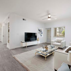 Open concept living at Camden Landmark Apartments in Ontario CA