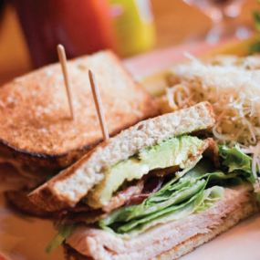 The Thirsty Buffalo Saloon also offers a variety of sandwiches including BLT, grilled chicken, club melts, and much more. For a complete menu, visit our website or give us a call today!