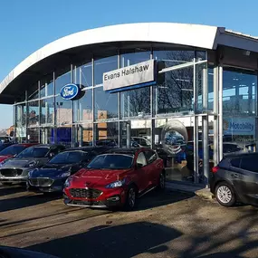 Outside the Ford Chorley dealership