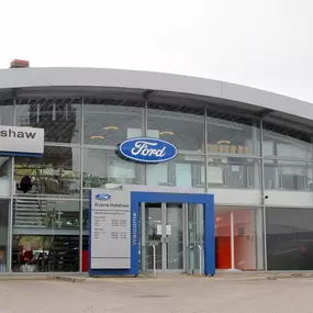 Outside the Ford Chester dealership