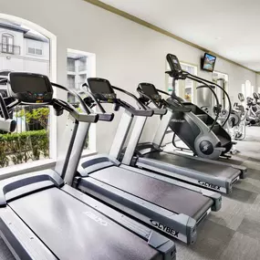 Fitness center with cardio equipment