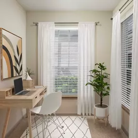 Space to work from home at Camden Midtown Apartments in Houston, TX