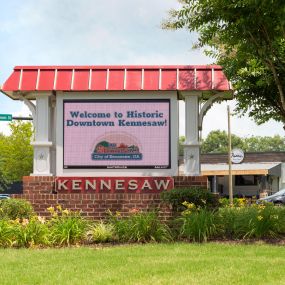 Downtown Kennesaw only 10 minutes from the community