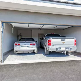 Attached two car parking garage