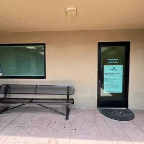 Office entrance. Allstate window decals coming soon!