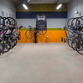 Bike storage and repair area
