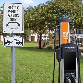 Electric Vehicle charing station at Camden Cedar Hills