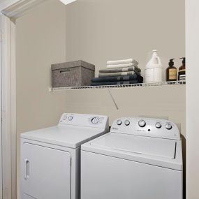 Laundry space with washer and dryer at Camden Cedar Hills