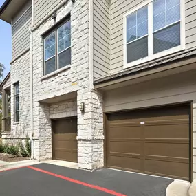 Townhome private garage at Camden Cedar Hills apartments in Austin, TX