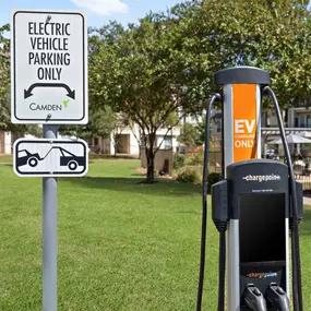 Electric Vehicle charing station at Camden Cedar Hills