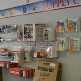 Storage supplies sold onsite