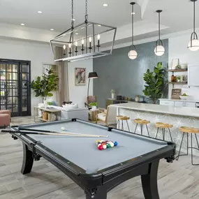 Resident lounge with billiards