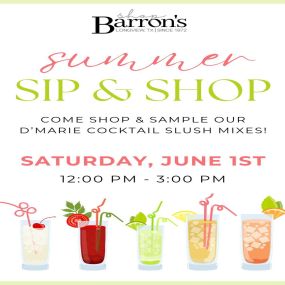 Cheers to the start of summer!!????☀️ Kick off the season with our sip and shop event, where you can sample delicious cocktail slushies and shop the latest summer styles! We can’t wait to see you there! ????