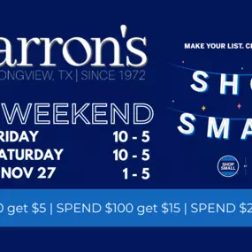 Black Friday + Shop Small Weekend