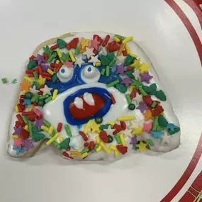 Help! We decorated cookies today and we need you to vote for the best cookie! 