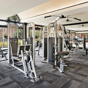 Fitness center with cardio and free weights