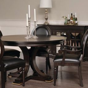 Amish table and chairs - Dark wood - Curated Fine Furnishings & Design - call 513.683.2233