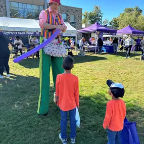 My boy's enjoying the fundraiser to bring awareness to the Ending Alzheimer's