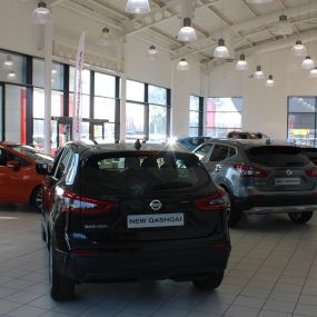 Inside the Nissan Doncaster dealership