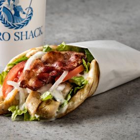 Chicken Bacon Ranch Gyro - Grilled chicken, bacon, ranch, lettuce, tomato & onion.