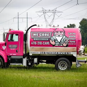 We Care Plumbing, Septic, Heating & Air Conditioning truck