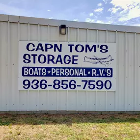 Cap'n Tom's Storage is your storage boat and RV storage solution in Willis, TX. Call us today to rent your storage unit today!