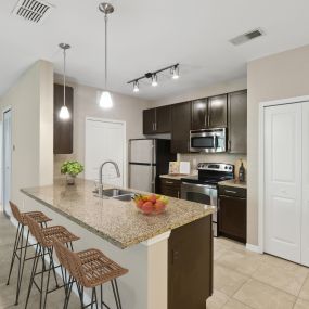 Chef-Style Kitchens at The Amalfi luxury apartments in Clearwater, FL