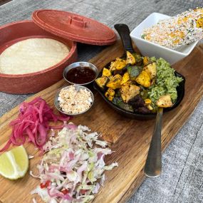 Smoked Mushroom and Roasted Butternut Squash Taco Boards - Vegetarian Friendly