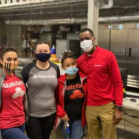 My team and I volunteering at The Denver Rescue Mission