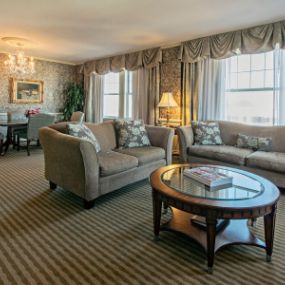 Interior of the historic Brown Hotel suite in Louisville.