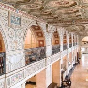 Interior of the historic Brown Hotel in Louisville.