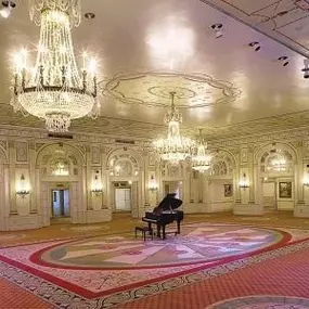 Interior of the historic Brown Hotel in Louisville.