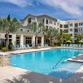 Resort-Style Pool at Waverly Terrace luxury apartments in Temple Terrace, FL