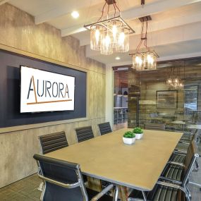 Conference Room at Aurora Luxury Apartments in Downtown, Tampa FL