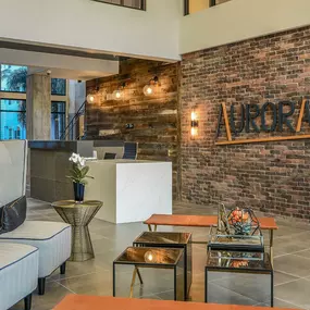 Leasing Office at Aurora Luxury Apartments in Downtown, Tampa FL
