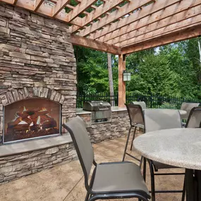 Outdoor grill area